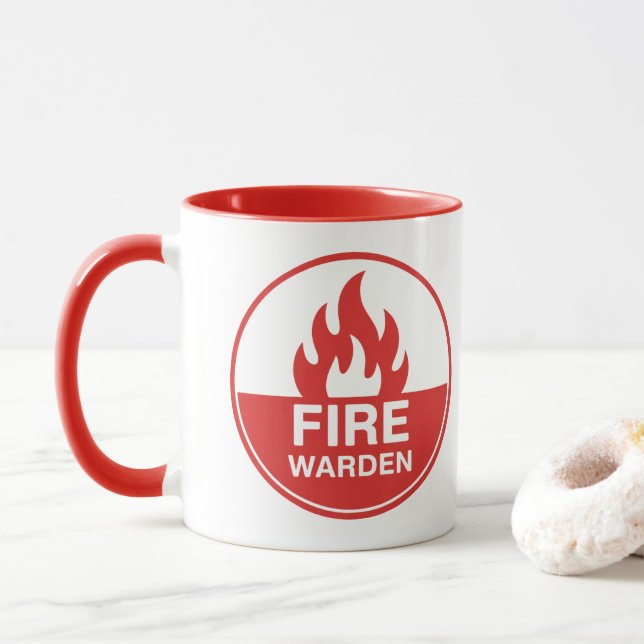 Fire Warden Mug (With Donut)