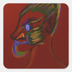 Fire Warrior Square Sticker