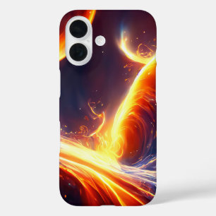 Fire Water Space iPhone 16 Case