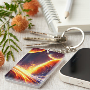 Fire Water Space Key Ring