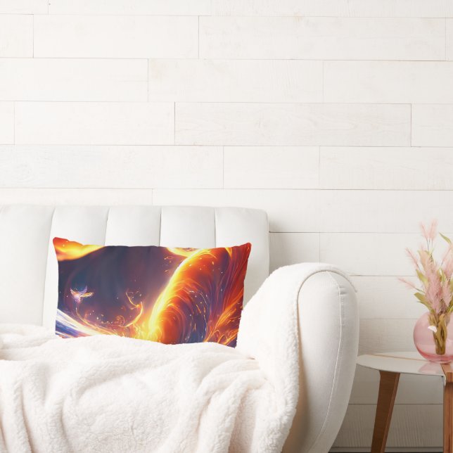Fire Water Space Lumbar Cushion (Couch)