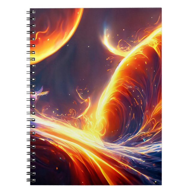 Fire Water Space Notebook (Front)