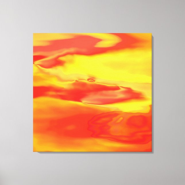 Fire Water Wrapped Canvas (Front)