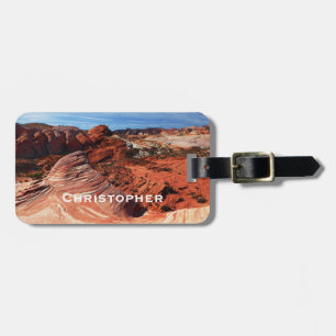Fire Wave 5 Valley of Fire Southwest Luggage Tag