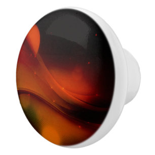 Fire Wave Ceramic Knob