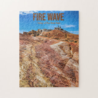 Fire Wave, Valley of Fire State park, Nevada Jigsaw Puzzle