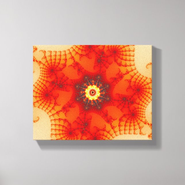 Fire Web - Fractal Art Canvas Print (Front)