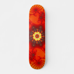 Fire Web - Fractal Art Skateboard