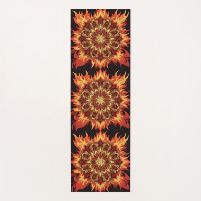Fire Wheel Yoga Mat (Front)