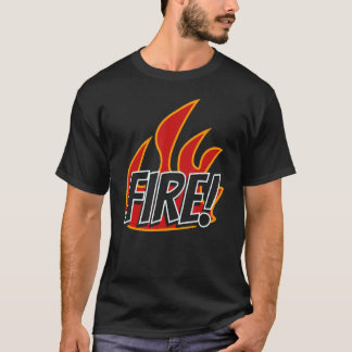 Fire With Flames Matching Couple Costume T-Shirt