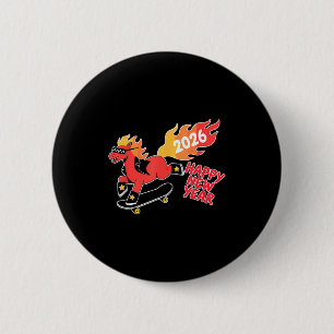 Fire Year Of The Horse – Chinese Zodiac New Year 2 6 Cm Round Badge