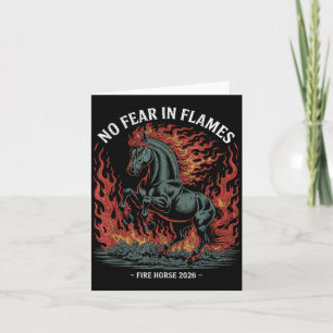 Fire Year Of The Horse – Chinese Zodiac New Year 2 Card