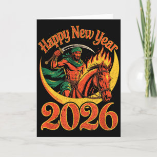 Fire Year Of The Horse – Chinese Zodiac New Year 2 Card