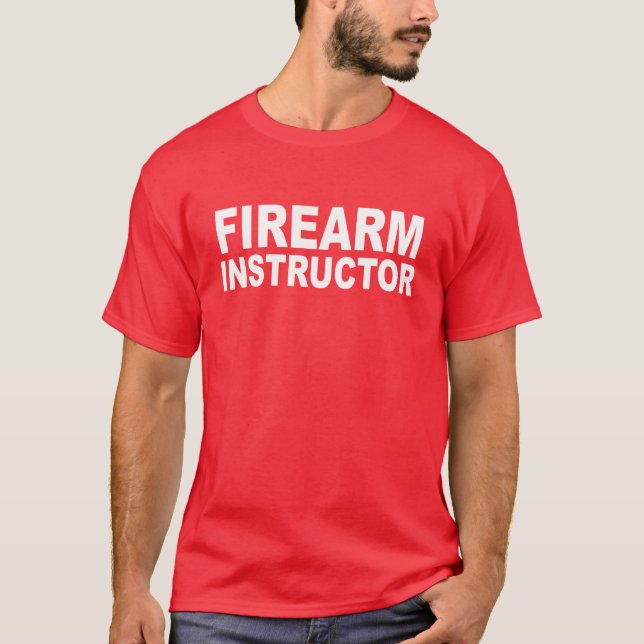 Firearm Instructor Shirt - Two Sided  (Front)