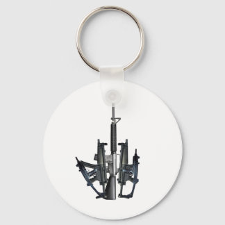 Firearm Middle Finger Key Ring
