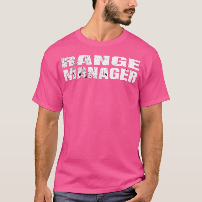 Firearms Instructor Range Manager Gun Safety Shoot T-Shirt (Front)