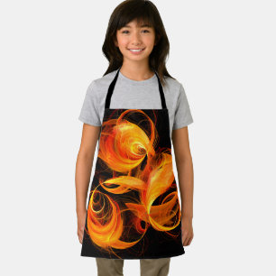 Fireball Abstract Art Apron