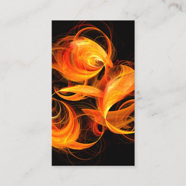 Fireball Abstract Art Business Card (Front)