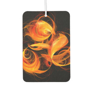 Fireball Abstract Art Car Air Freshener