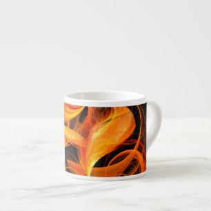 Fireball Abstract Art Espresso Mug