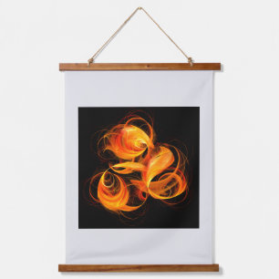 Fireball Abstract Art Hanging Tapestry