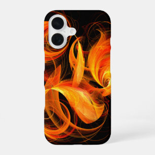 Fireball Abstract Art iPhone 16 Case