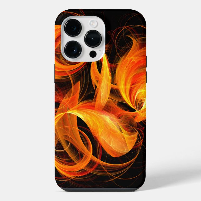 Fireball Abstract Art iPhone Case (Back)