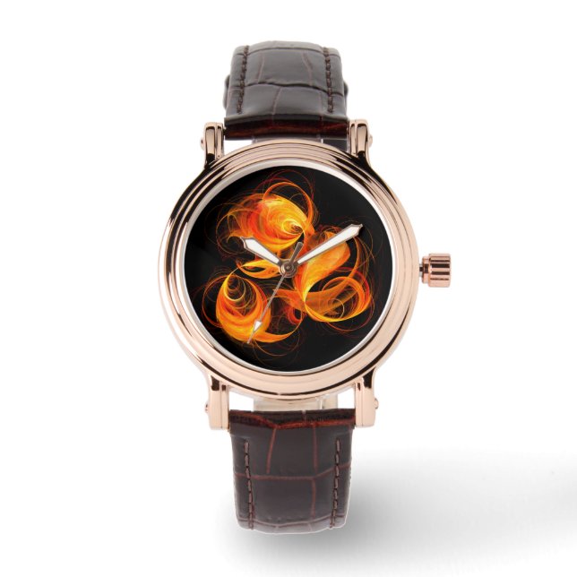 Fireball Abstract Art Watch (Front)