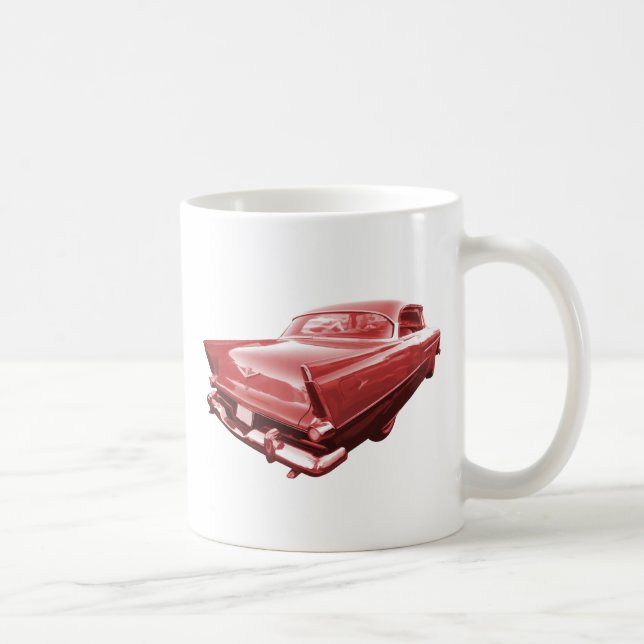 Fireball fury 1956 Plymouth tail fins Coffee Mug (Right)