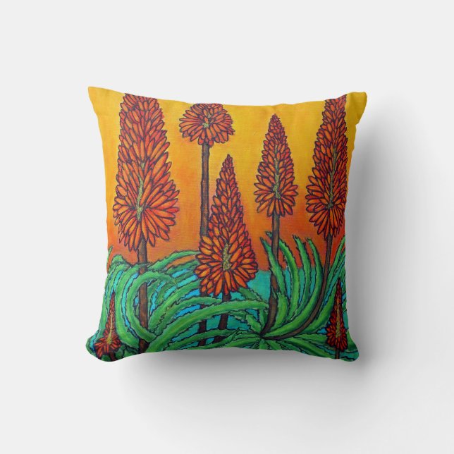 Fireball Polyester Throw Pillow 16" x 16" (Front)