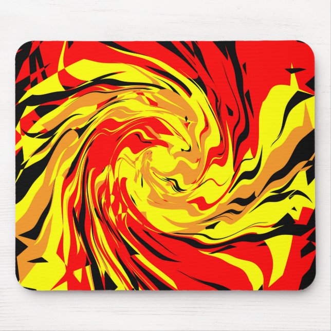 Fireball Spiral Mouse Pad (Front)