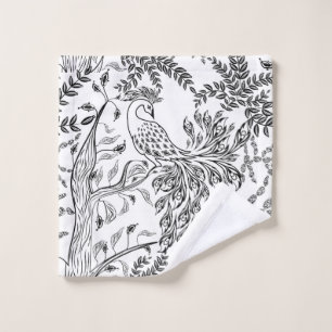 Firebird, bird bath towel set