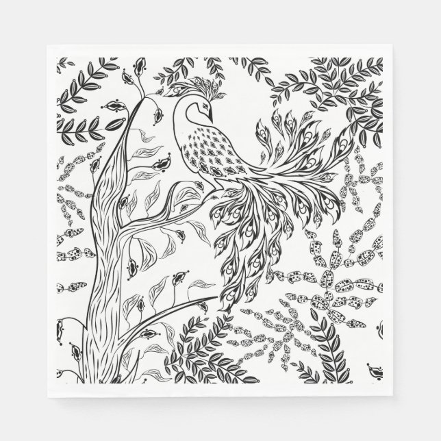 Firebird, bird napkin (Front)