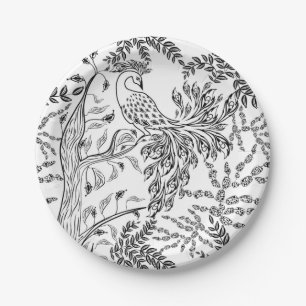 Firebird, bird paper plate