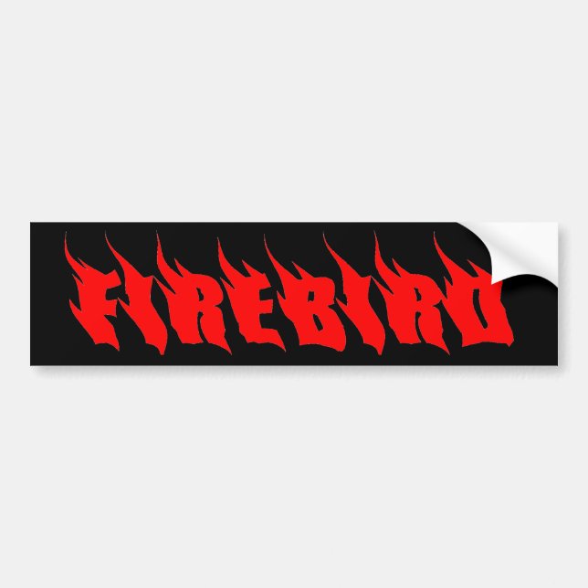 "Firebird" Bumper Sticker (Front)