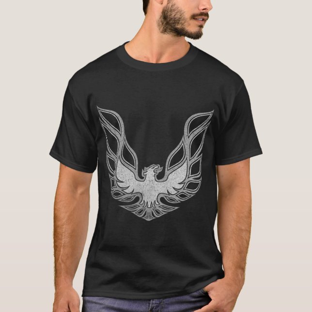 Firebird - Distressed - Chrome T-Shirt (Front)