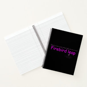 Firebird Leap Black and Pink Notebook