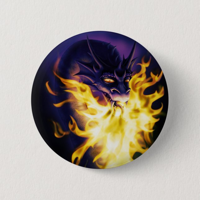 Firebreather 6 Cm Round Badge (Front)