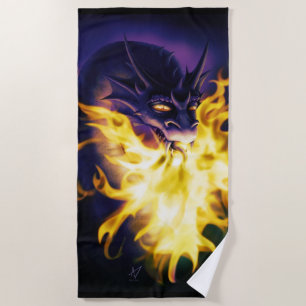 Firebreather Beach Towel