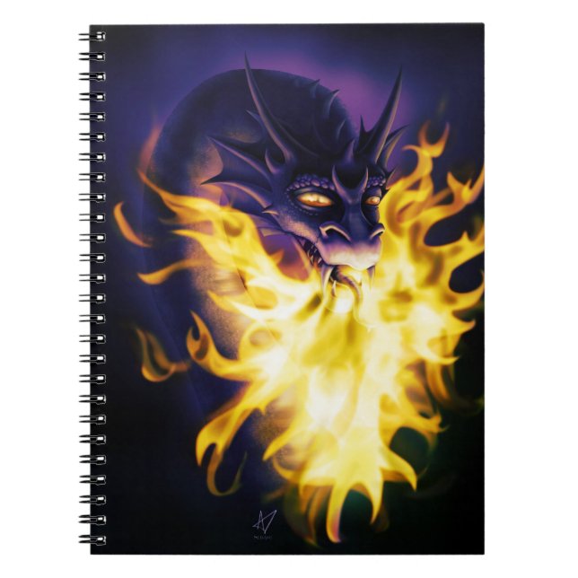 Firebreather Spiral Notebook (Front)
