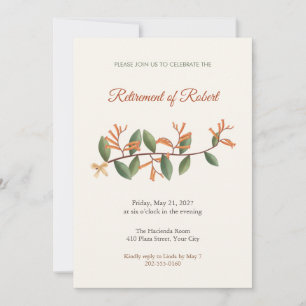 Firebush Retirement Party Invitation