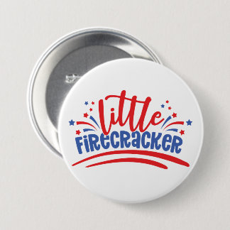 Firecracker 4th July 7.5 Cm Round Badge