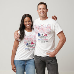 Firecracker 4th Of July Gender Reveal Party T-Shirt