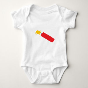 Firecracker cartoon, TNT, dynamite Baby Bodysuit
