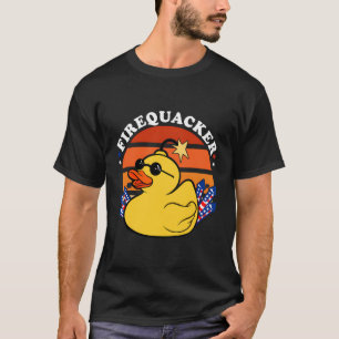 Firecracker Duck 4Th Of July Patriotic Day Indepen T-Shirt