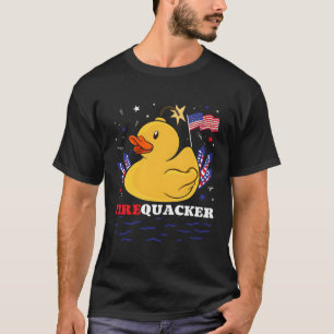Firecracker Duck 4Th Of July Patriotic Day Usa Fla T-Shirt