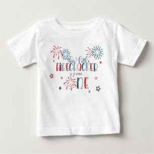 Firecracker is turning ONE First Birthday Shirt