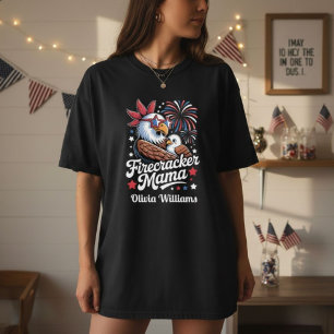 Firecracker Mama 4th of July Matching Family T-Shirt