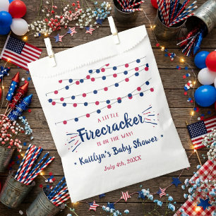 Firecracker On The Way! 4th Of July Baby Shower Favour Bags