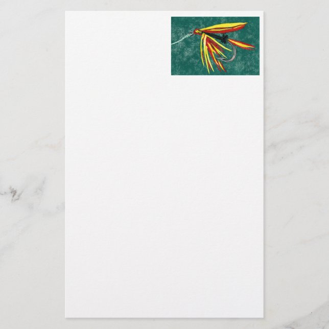 "Firecracker" Wet Fly Stationery (Front)